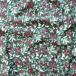 Printed Viscose PUKKA Palm / Magenta